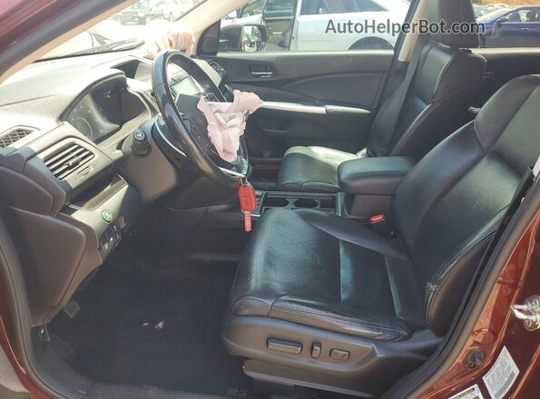 5J6RM3H98GL020712 2016 HONDA CR-V Brown Вид салону спереду