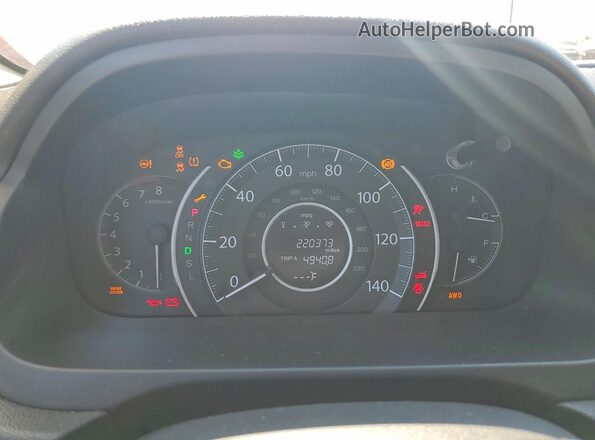 5J6RM4H32GL072225 2016 HONDA CR-V Белый Вид щитка приборов