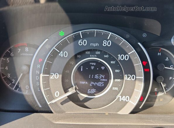 5J6RM4H33GL116488 2016 HONDA CR-V Gray Instrument cluster view