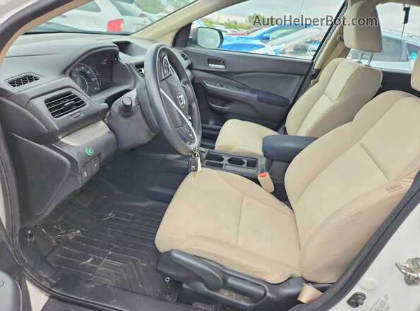 5J6RM4H34GL135857 2016 HONDA CR-V White Front interior view
