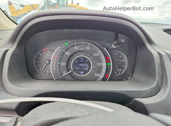5J6RM4H34GL135857 2016 HONDA CR-V White Instrument cluster view