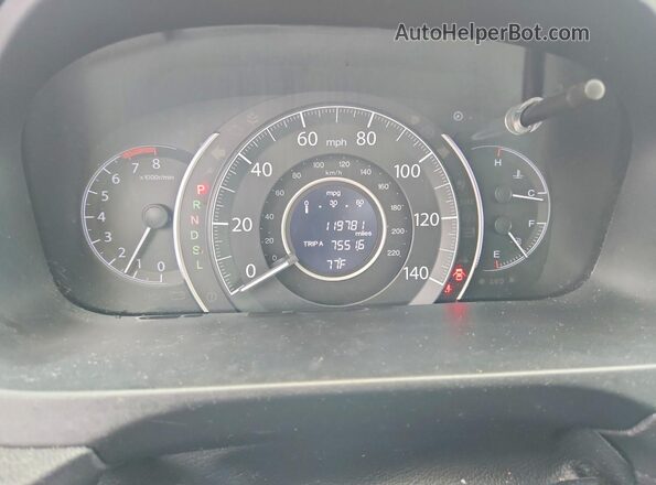 5J6RM4H36GL087973 2016 HONDA CR-V Black Instrument cluster view