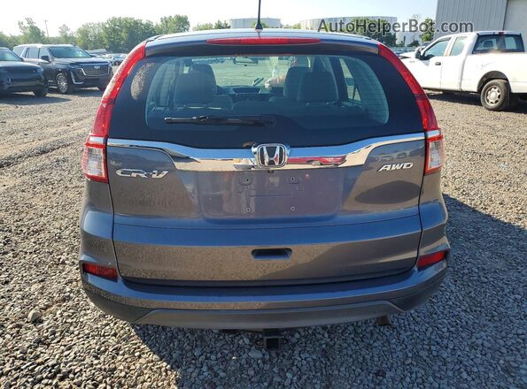 5J6RM4H37GL138025 2016 HONDA CR-V Gray Widok z tyłu