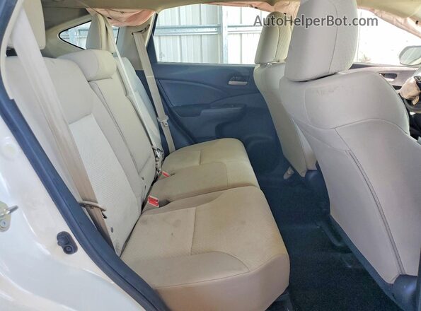 5J6RM4H38GL126353 2016 HONDA CR-V White Widok wnętrza z tyłu