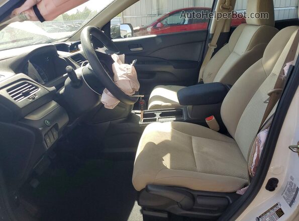 5J6RM4H38GL126353 2016 HONDA CR-V White Widok wnętrza z przodu