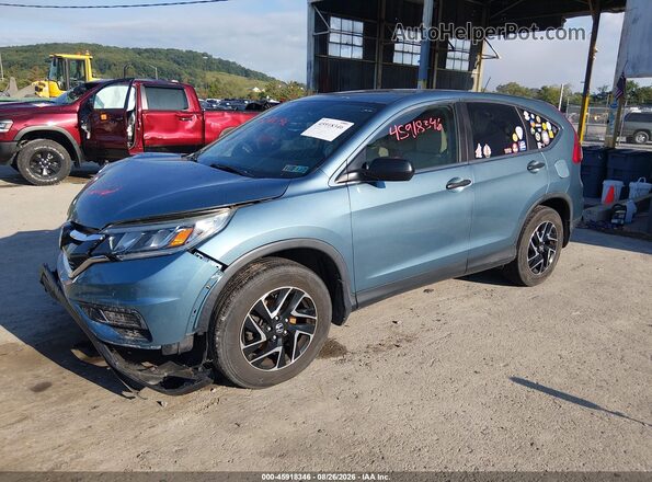 5J6RM4H42GL035099 2016 HONDA CR-V Light Blue წინა მარცხენა ხედი სამი მეოთხედიდან