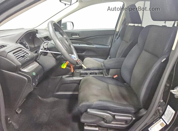 5J6RM4H42GL052078 2016 HONDA CR-V Black Widok wnętrza z przodu