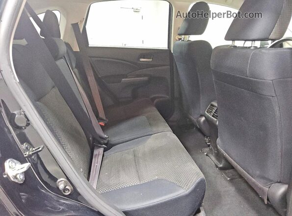 5J6RM4H42GL052078 2016 HONDA CR-V Black Widok wnętrza z tyłu