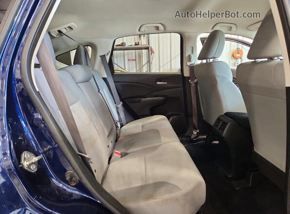 5J6RM4H43GL081766 2016 HONDA CR-V Blue Widok wnętrza z tyłu
