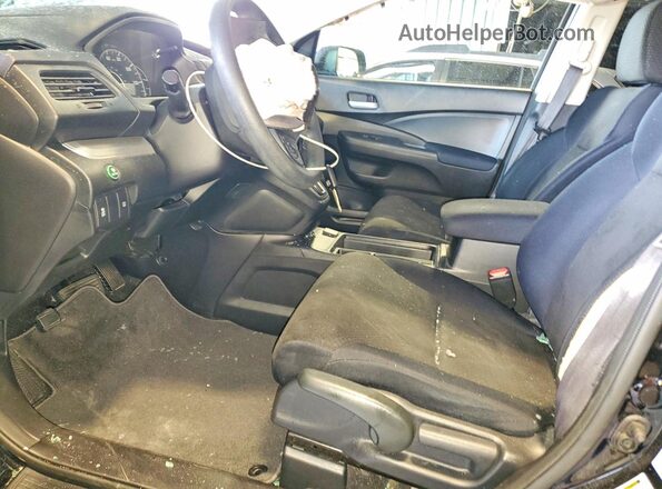 5J6RM4H43GL093898 2016 HONDA CR-V Black Widok wnętrza z przodu