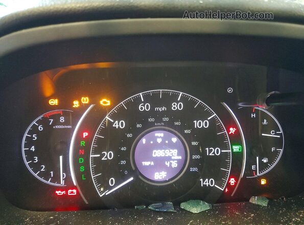 5J6RM4H43GL093898 2016 HONDA CR-V Black Widok zestawu wskaźników