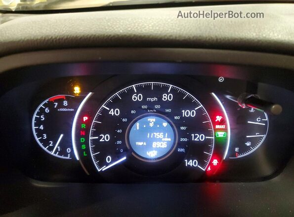 5J6RM4H44GL132577 2016 HONDA CR-V Серый Вид щитка приборов