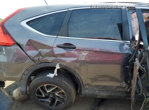 5J6RM4H45GL031130 2016 HONDA CR-V Gray Widok wnętrza z tyłu