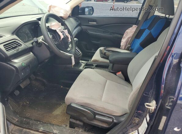 5J6RM4H49GL028182 2016 HONDA CR-V Blue Widok wnętrza z przodu