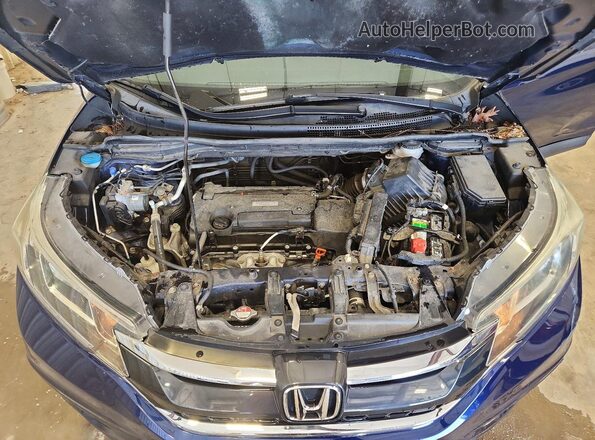 5J6RM4H49GL055897 2016 HONDA CR-V Blue Vista del compartimento del motor