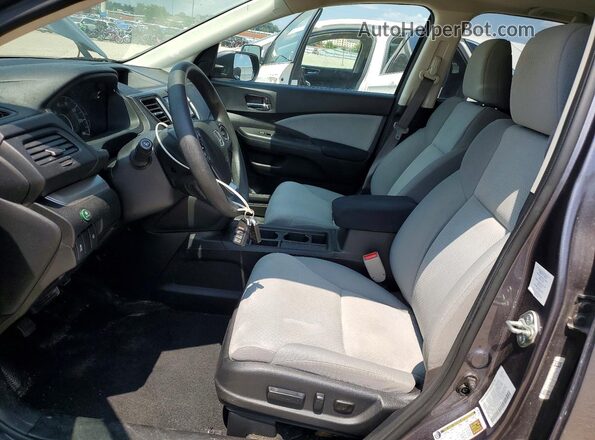 5J6RM4H50GL028418 2016 HONDA CR-V Серый Вид салона спереди