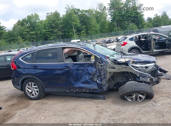 5J6RM4H50GL120435 2016 HONDA CR-V Blue Widok wnętrza z tyłu
