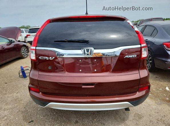 5J6RM4H53GL069366 2016 HONDA CR-V Burgundy Rear view