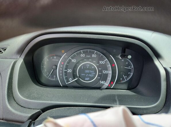 5J6RM4H53GL069366 2016 HONDA CR-V Burgundy Instrument cluster view