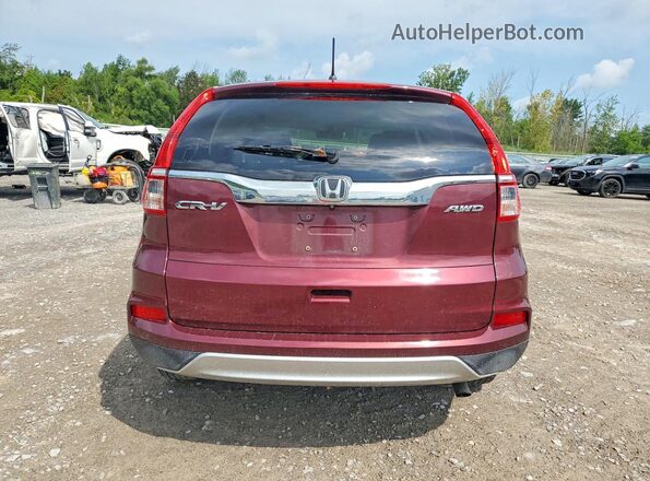 5J6RM4H53GL112619 2016 HONDA CR-V Maroon Widok z tyłu