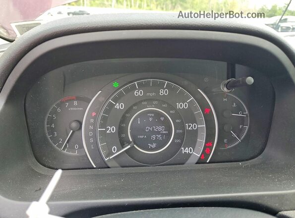 5J6RM4H53GL112619 2016 HONDA CR-V Maroon Widok zestawu wskaźników