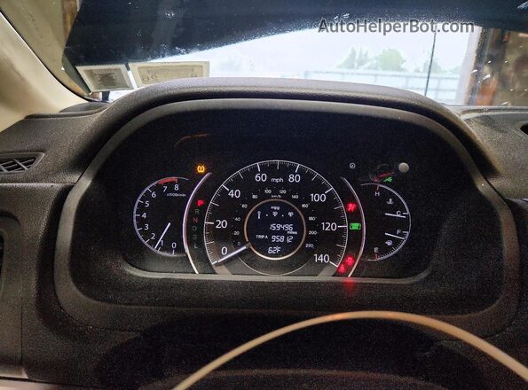 5J6RM4H54GL091327 2016 HONDA CR-V Charcoal ხელსაწყოთა პანელის ხედი