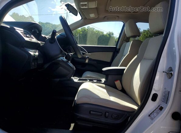 5J6RM4H55GL122178 2016 HONDA CR-V White Widok wnętrza z przodu