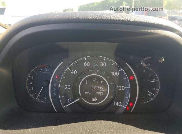 5J6RM4H55GL122178 2016 HONDA CR-V White Widok zestawu wskaźników