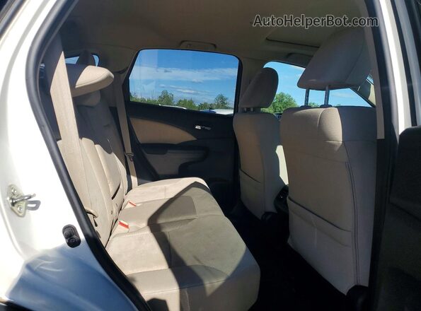 5J6RM4H55GL122178 2016 HONDA CR-V White Widok wnętrza z tyłu