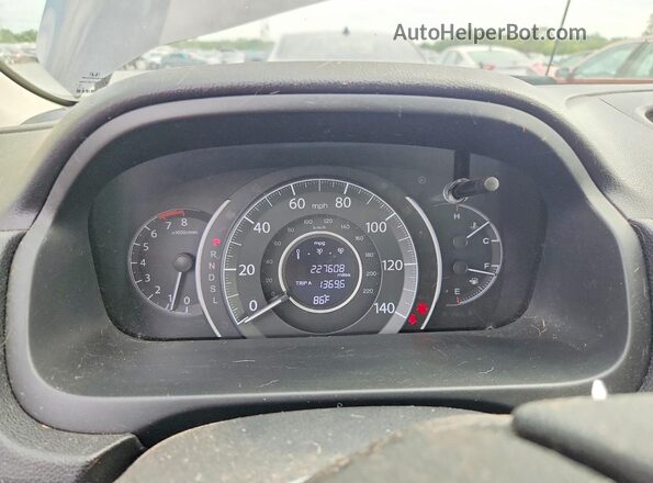 5J6RM4H56GL057065 2016 HONDA CR-V Gray ხელსაწყოთა პანელის ხედი