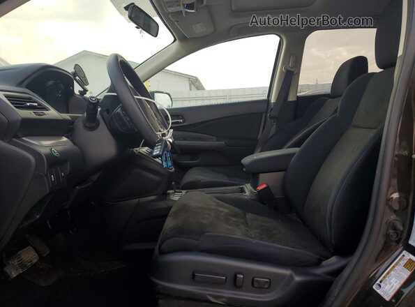 5J6RM4H56GL116566 2016 HONDA CR-V Gray Front interior view