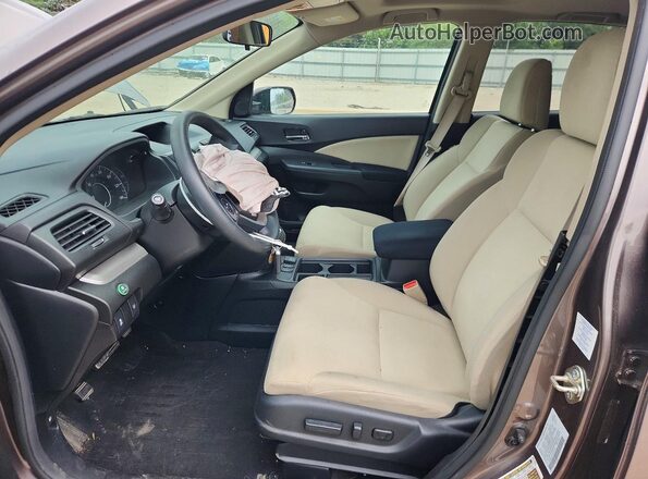 5J6RM4H57GL020154 2016 HONDA CR-V Gray Widok wnętrza z przodu