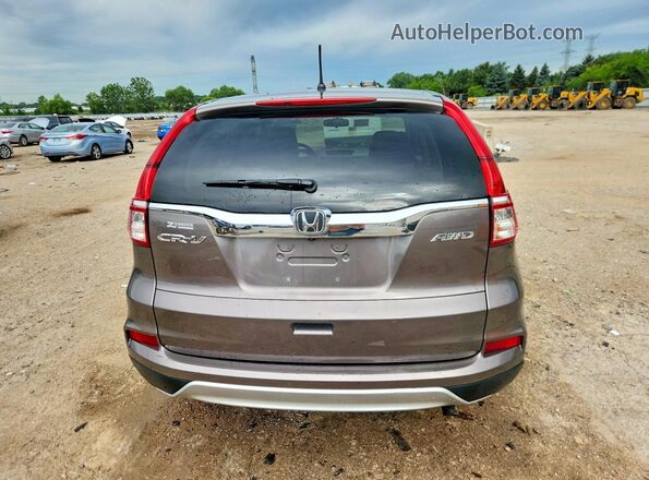 5J6RM4H57GL020154 2016 HONDA CR-V Gray Widok z tyłu