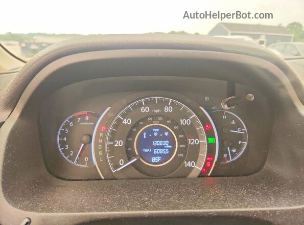 5J6RM4H58GL010720 2016 HONDA CR-V White Instrument cluster view