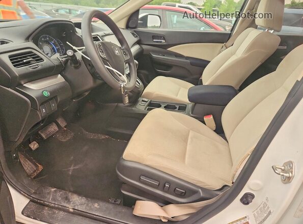 5J6RM4H58GL010720 2016 HONDA CR-V White Front interior view