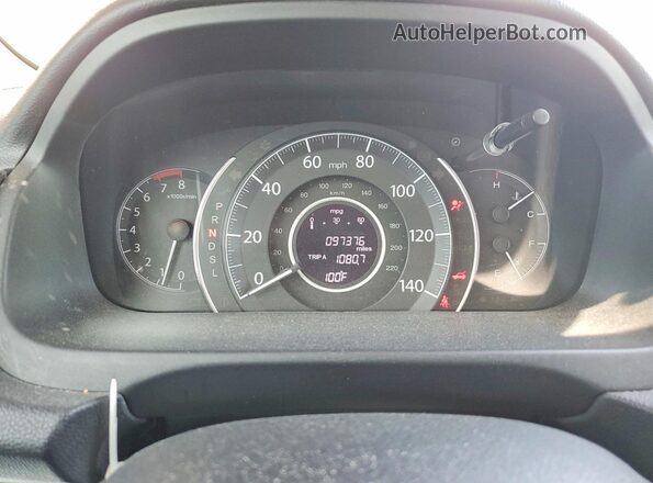 5J6RM4H5XGL114142 2016 HONDA CR-V White Вид щитка приладів