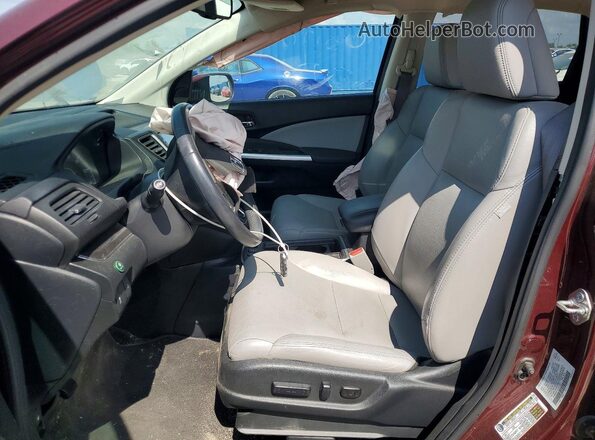 5J6RM4H71GL051207 2016 HONDA CR-V Темно-бордовый Вид салона спереди