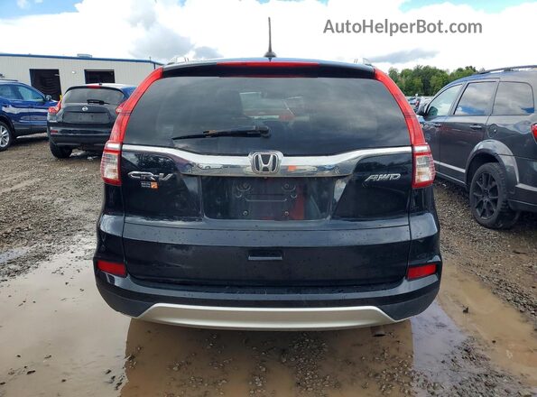 5J6RM4H74GL031825 2016 HONDA CR-V Black უკანა სავარძლების ხედი