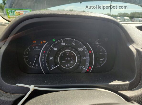 5J6RM4H74GL055395 2016 HONDA CR-V Black Вид щитка приладів