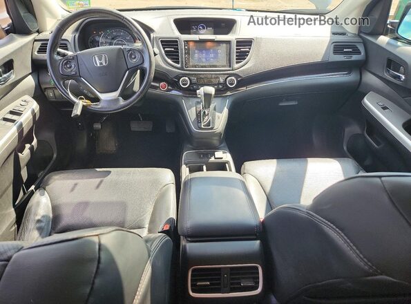 5J6RM4H74GL055395 2016 HONDA CR-V Black Вид панелі приладів