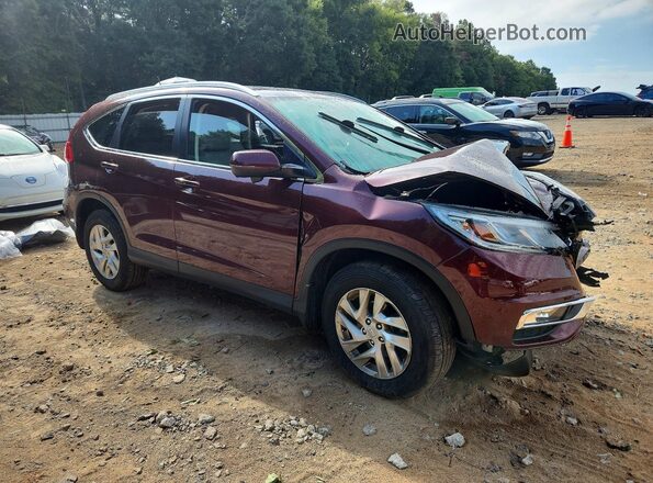 5J6RM4H76GL133630 2016 HONDA CR-V Maroon Front right