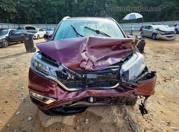 5J6RM4H76GL133630 2016 HONDA CR-V Maroon Front view