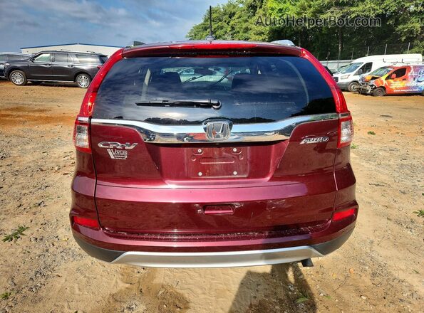 5J6RM4H76GL133630 2016 HONDA CR-V Maroon Rear view