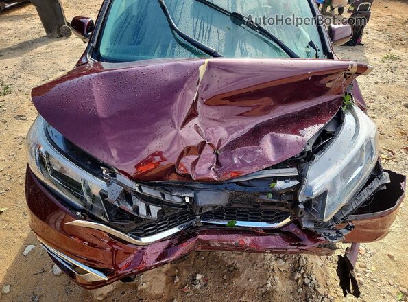 5J6RM4H76GL133630 2016 HONDA CR-V Maroon Rear interior view
