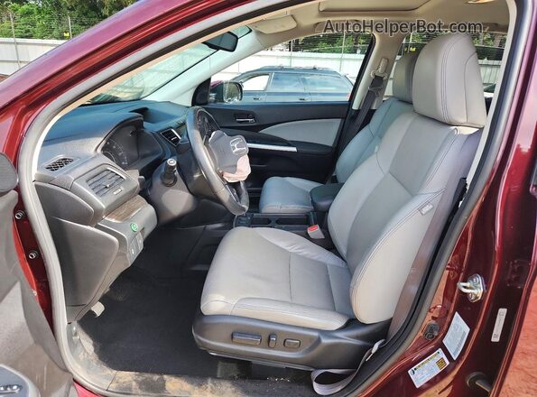 5J6RM4H76GL133630 2016 HONDA CR-V Maroon Front interior view