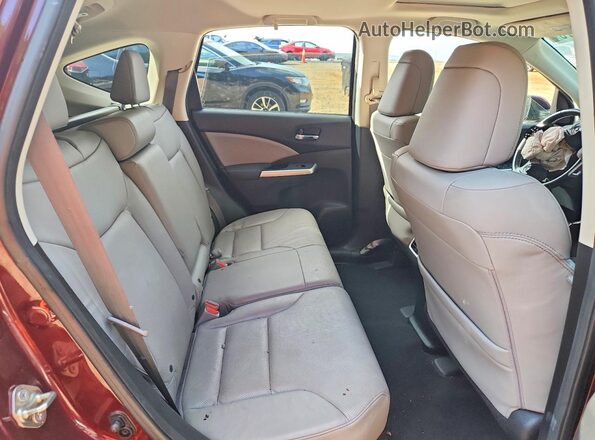5J6RM4H76GL133630 2016 HONDA CR-V Maroon Rear seats view