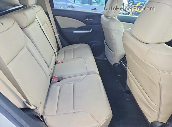5J6RM4H77GL049381 2016 HONDA CR-V White Widok wnętrza z tyłu