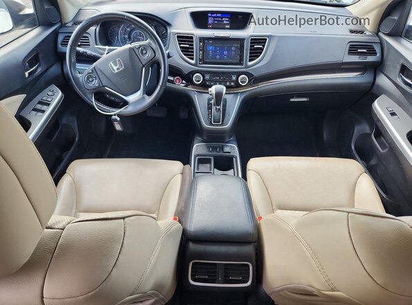 5J6RM4H77GL049381 2016 HONDA CR-V White Widok deski rozdzielczej