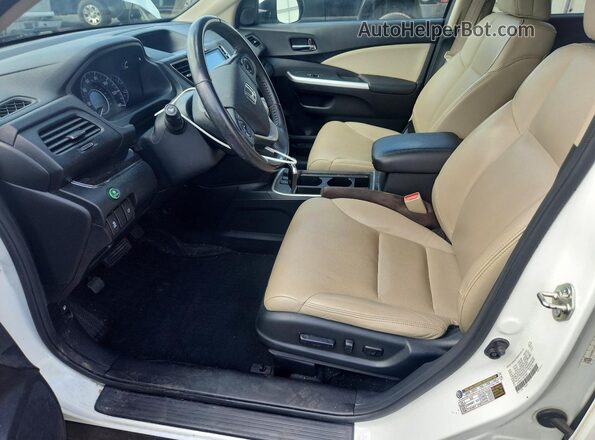 5J6RM4H77GL049381 2016 HONDA CR-V White Widok wnętrza z przodu