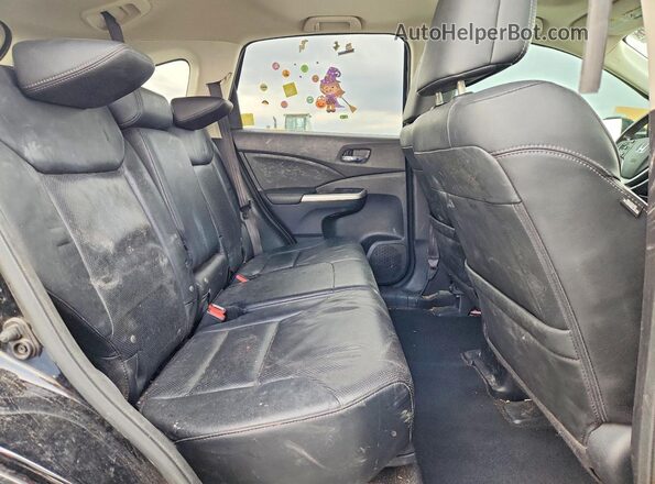 5J6RM4H77GL050837 2016 HONDA CR-V Black უკანა სალონის ხედი